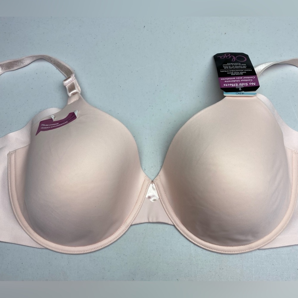NWT Olga PL PNK Lightly Lined Underwire, 42C *P1074
